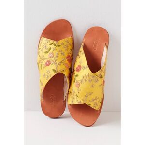 Free People x MOMO New York Sunny Days Slip On Leather Sandals $228 Sz 37
